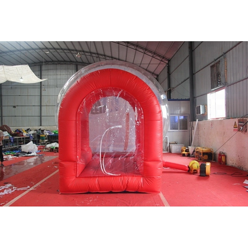 Christmas air blown inflatable snow globe, outdoor Christmas snow globes sale