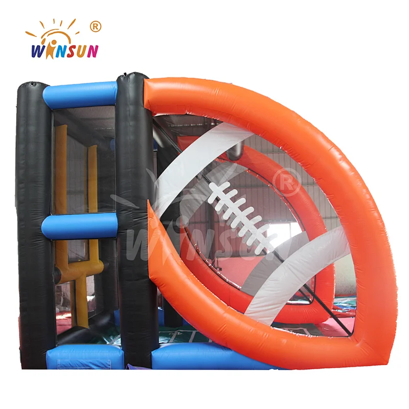 Inflatable American football toss game Challenge sports game, giant inflatable rugby American football field goal