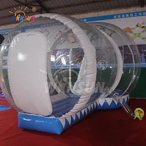 Airtight constant air continue inflatable snow globes