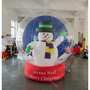 2017 Giant decorating christmas big balls,Christmas Inflatable snow ball, Christmas inflatable global