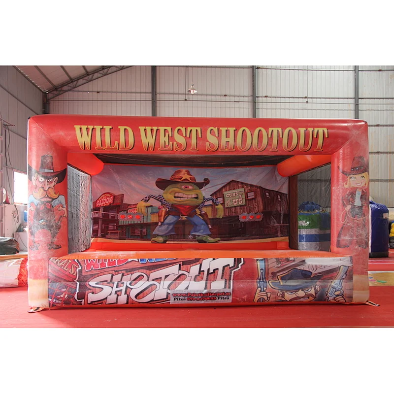 Arrow inflatable wild western shoot out games, cowboy shooting games, bow shooing sport games for sale
