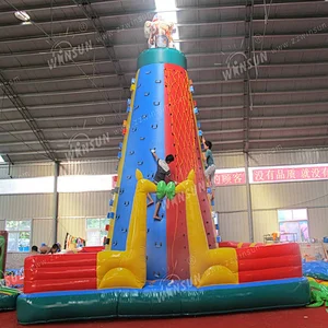 CE Hot Sale Durable Kids Inflatable Rock Climbing Wall