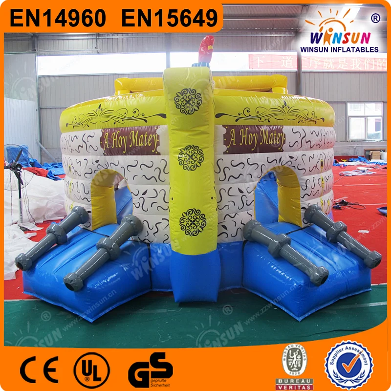 Outdoor sports PVC Jumping Bouncy inflatable Pirate Ship