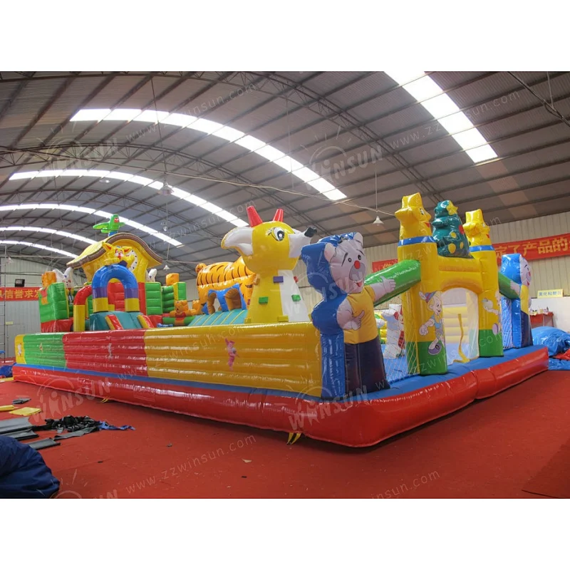 CE PVC inflatable amusement park giant inflatable fun city