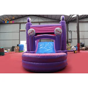 An inflatable unicorn bouncer with slides for hire, Air constant jumping combo castles,air jumping trampoline with pit for sale