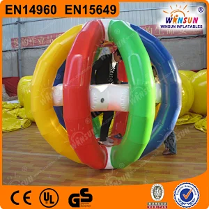 0.9mm PVC Inflatable human body zorb ball, giant outdoor grass rolling ball tack for sale