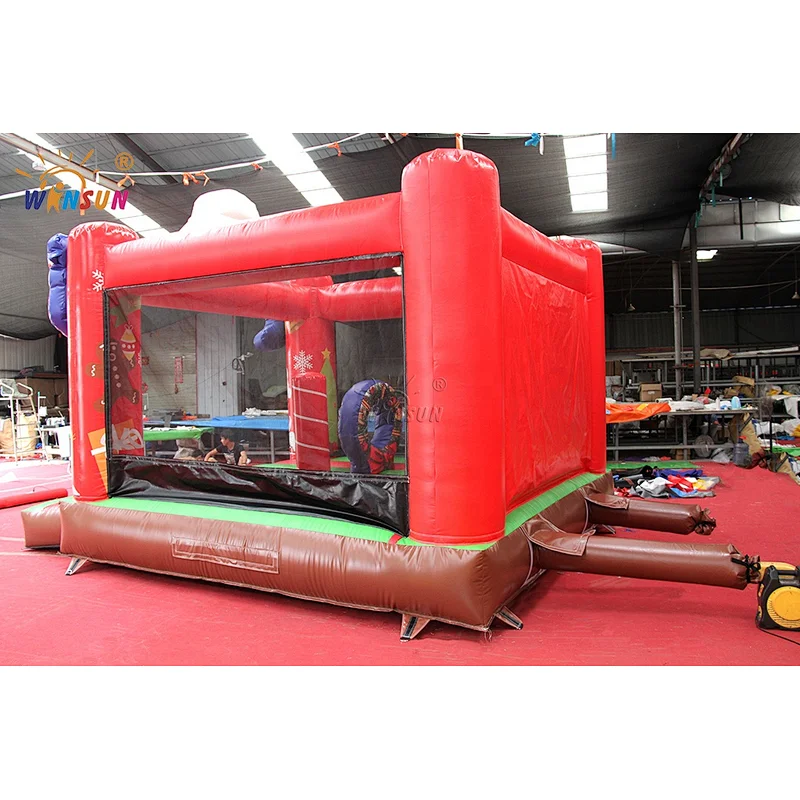 Christmas castles for hire,inflatable santa claus bouncers for rentals,Buy factory direct sale trampolines on sale