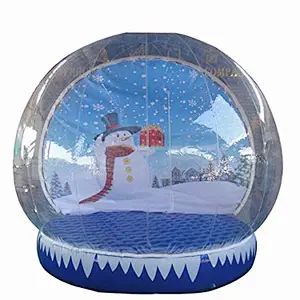 Customized walmart christmas ball inflatable snow globe, 8ft inflatable snow globe