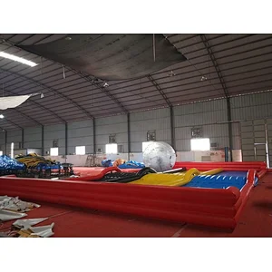 Super inflatable human hamster ball race track,inflatable zorb ball track,land mat for sale