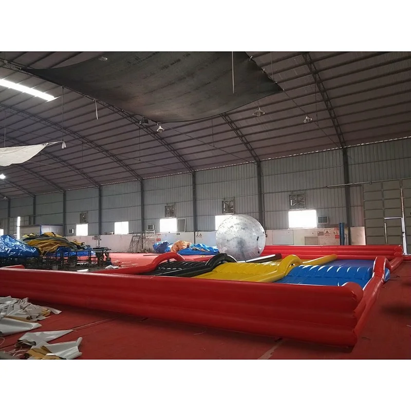 Super inflatable human hamster ball race track,inflatable zorb ball track,land mat for sale