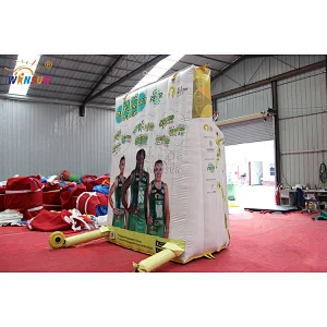 Customized connect 4 inflatable basketball connect 4 game for sale