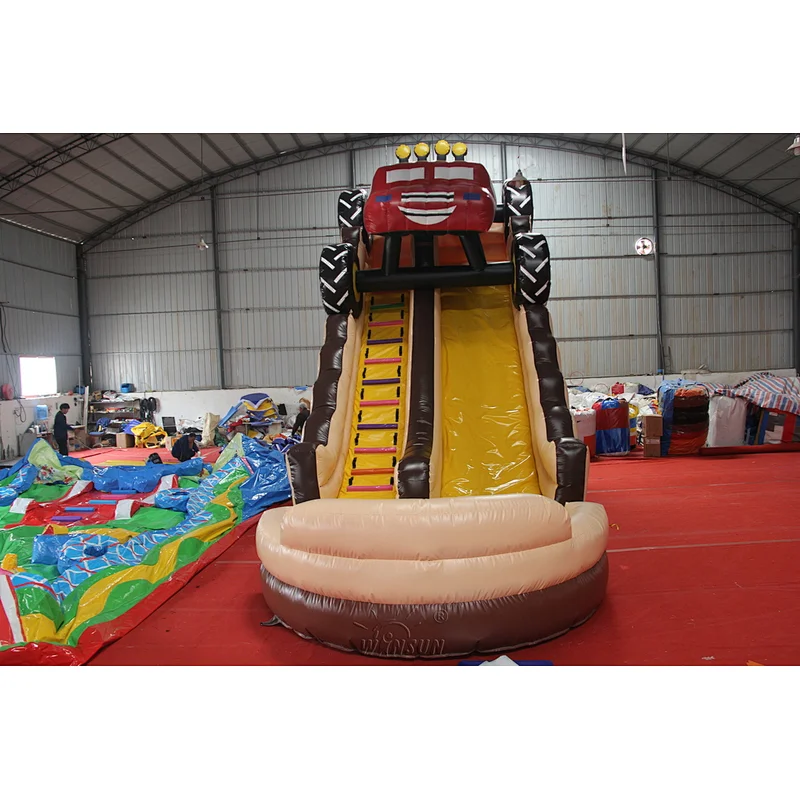 Monster Truck Inflatable Slide