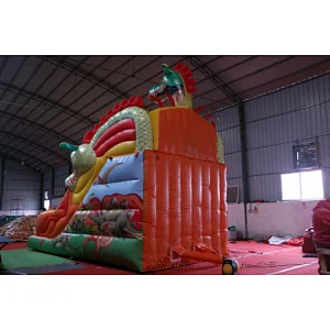 Inflatable Red Dragon Slide