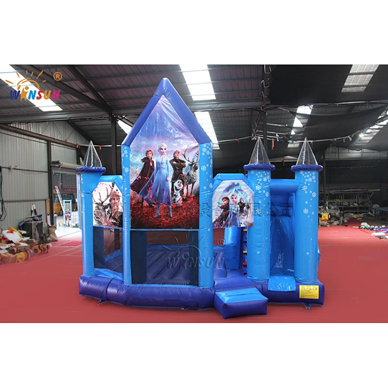 Frozen themed inflatable combo