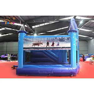 Frozen themed inflatable combo