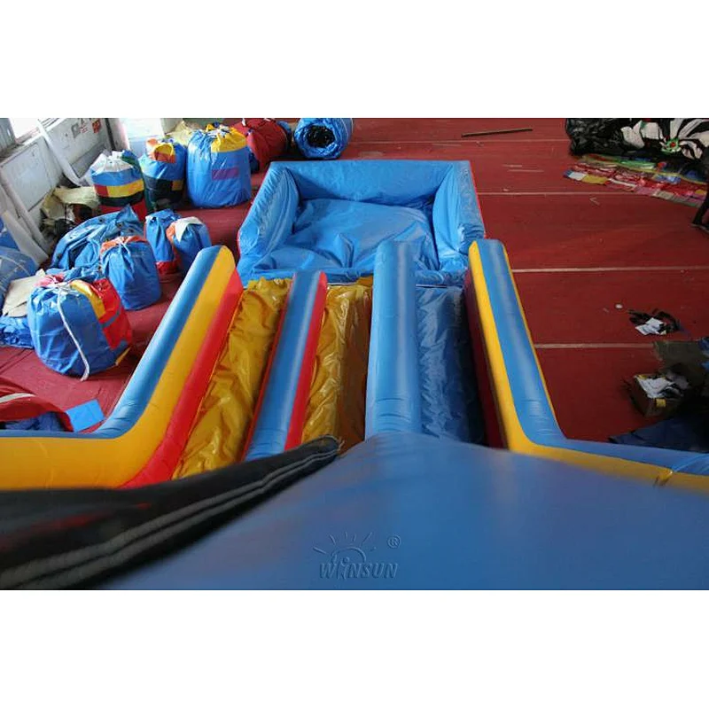 Inflatable Dry N Wet Slide with pool