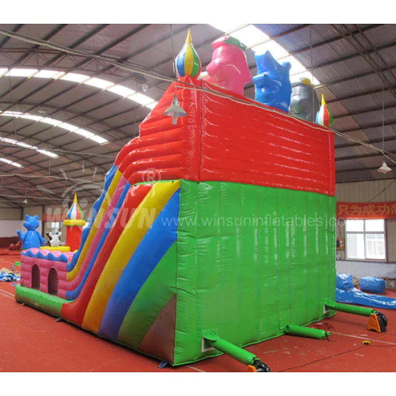 Inflatable slide