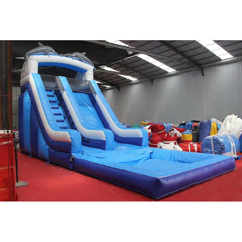 Dolphins Inflatable Water Slide