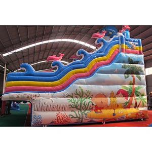 Four Lane Inflatable Water Slide