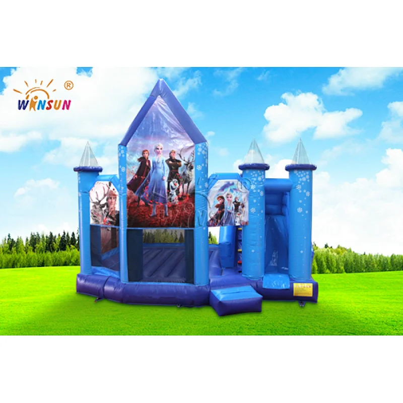 Frozen themed inflatable combo