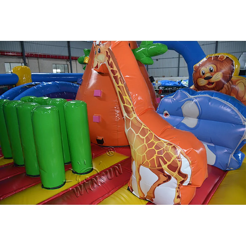 Inflatable Combo Jungle Slide