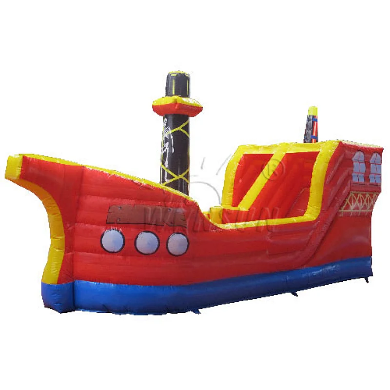 Pirate ship inflatable slide