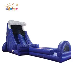 Blue Wave Slide with Slip N Pool