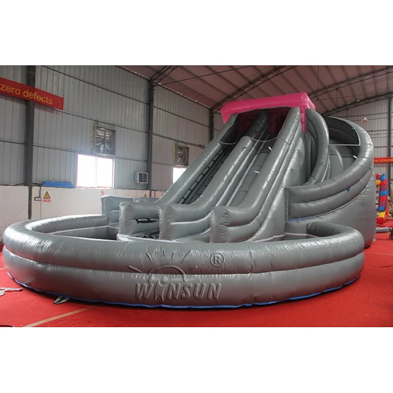 Corkscrew Inflatable Water Slide