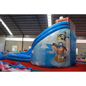 Pirate inflatable water slide
