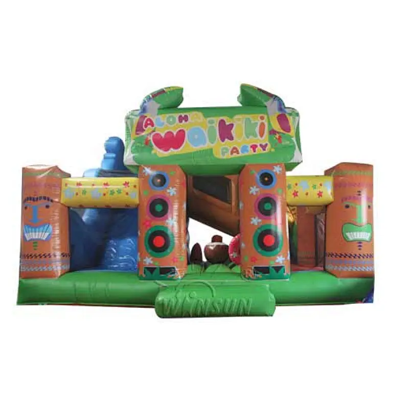 Hawaii themed inflatable combo