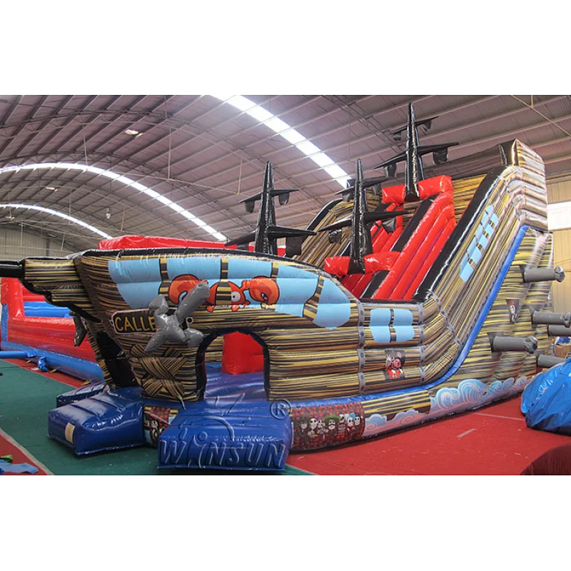 Pirate Ship Inflatable Slide