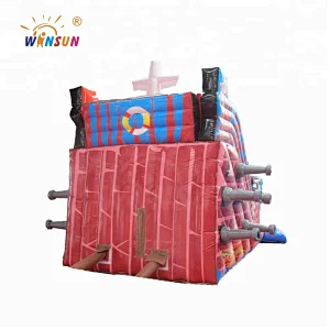 Pirate ship inflatable slide