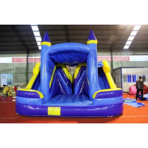 Inflatable Bounce House With Double Slide