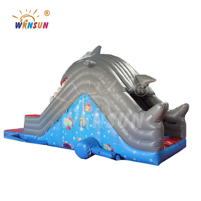 Shark-themed Inflatable Water Slide