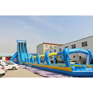 Blue Dolphin large water slide