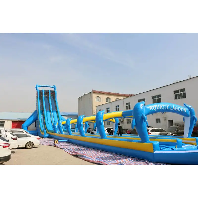 Blue Dolphin large water slide