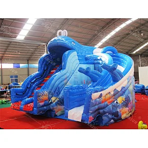 Whale inflatable water slide for sale