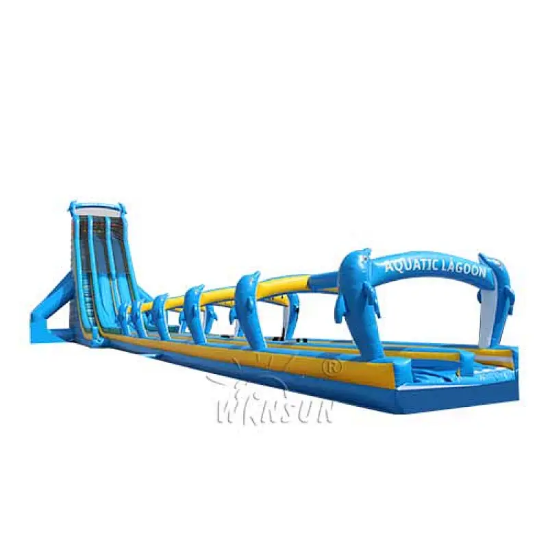 Blue Dolphin large water slide