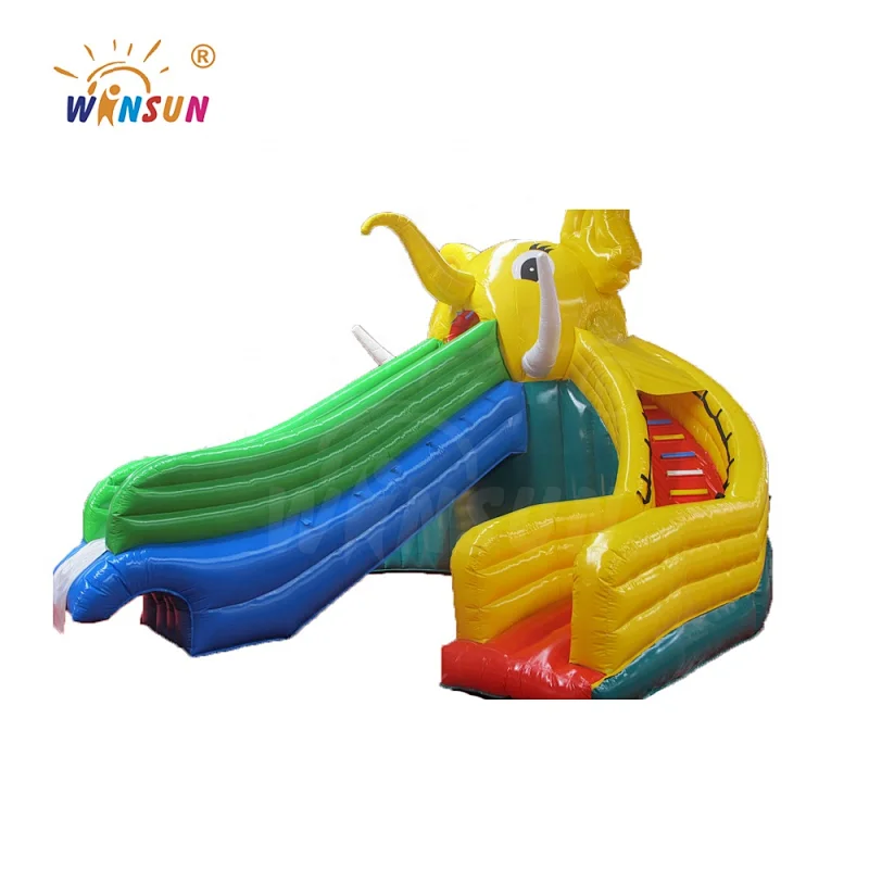Elephant Water Slide W Inflatable Pool
