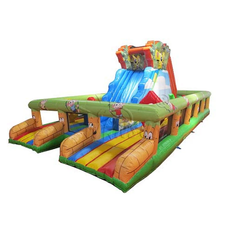Inflatable Slide With Air Bouncer