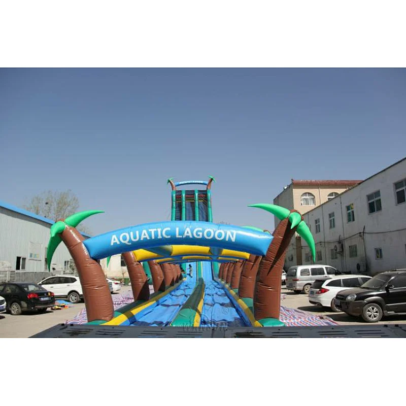 Giant tropical rainforest slide