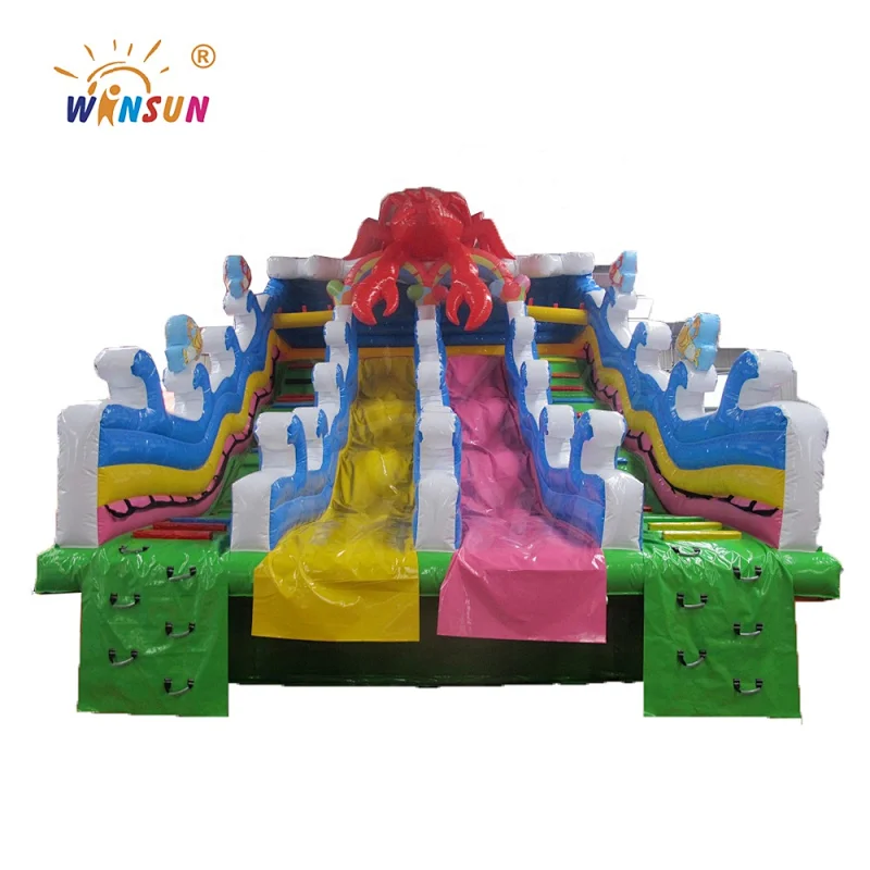 Four Lane Water Slide for pool