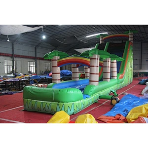 Giant inflatable water slide