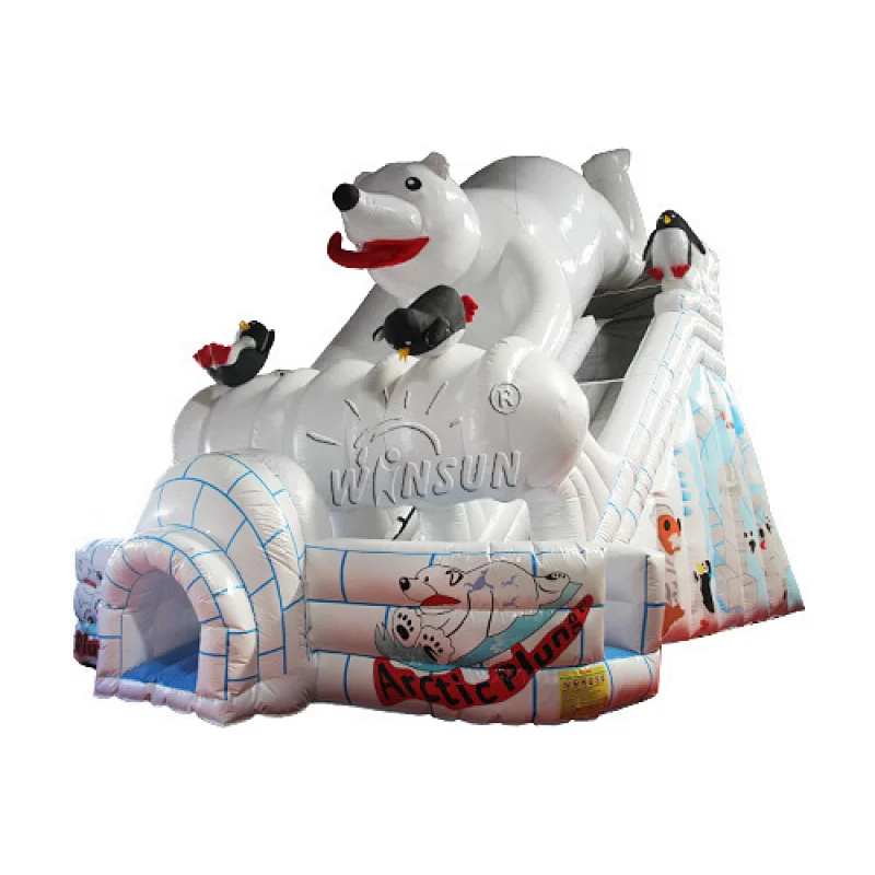 Inflatable Polar Bear Slide