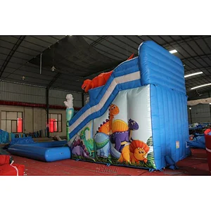 Dinasour Water Slide with airtight pool