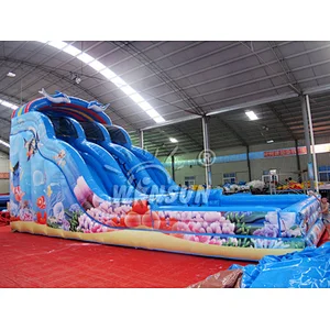 Ocean inflatable water slide