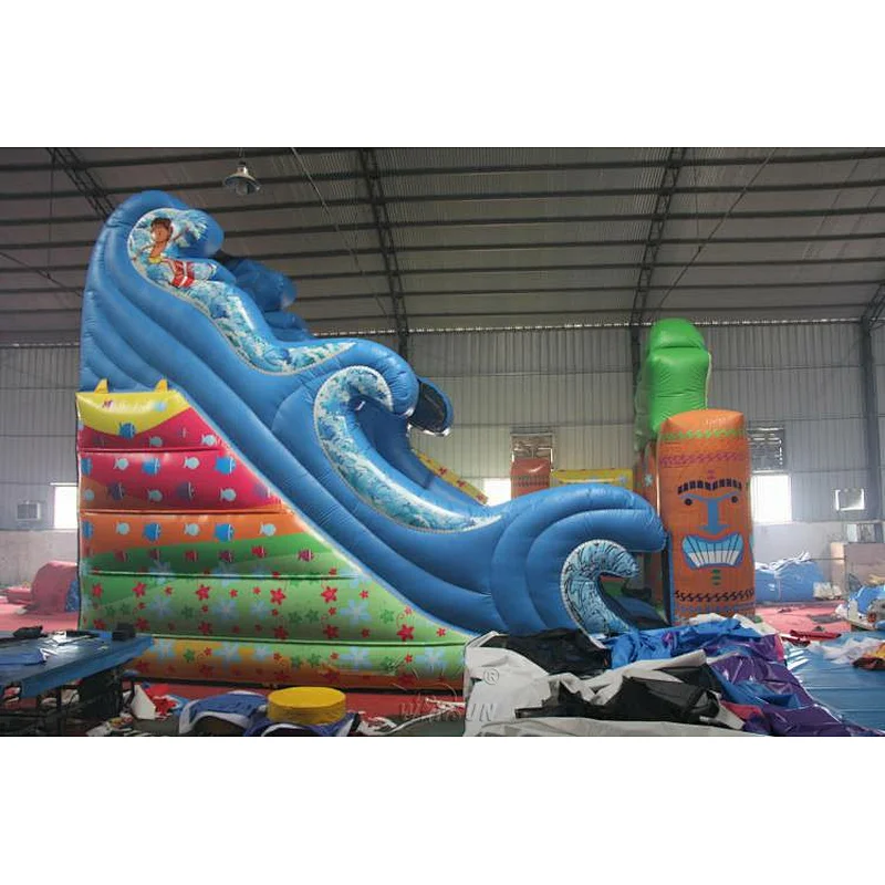 Hawaii themed inflatable combo