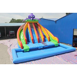 Octopus Inflatable water slide