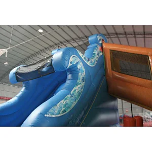 Hawaii themed inflatable combo