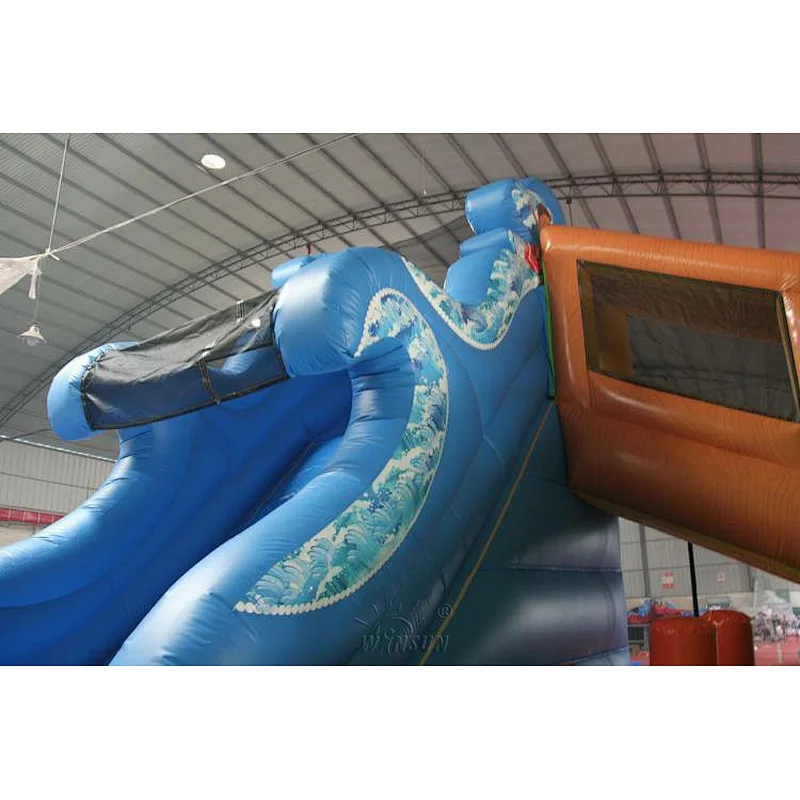 Hawaii themed inflatable combo